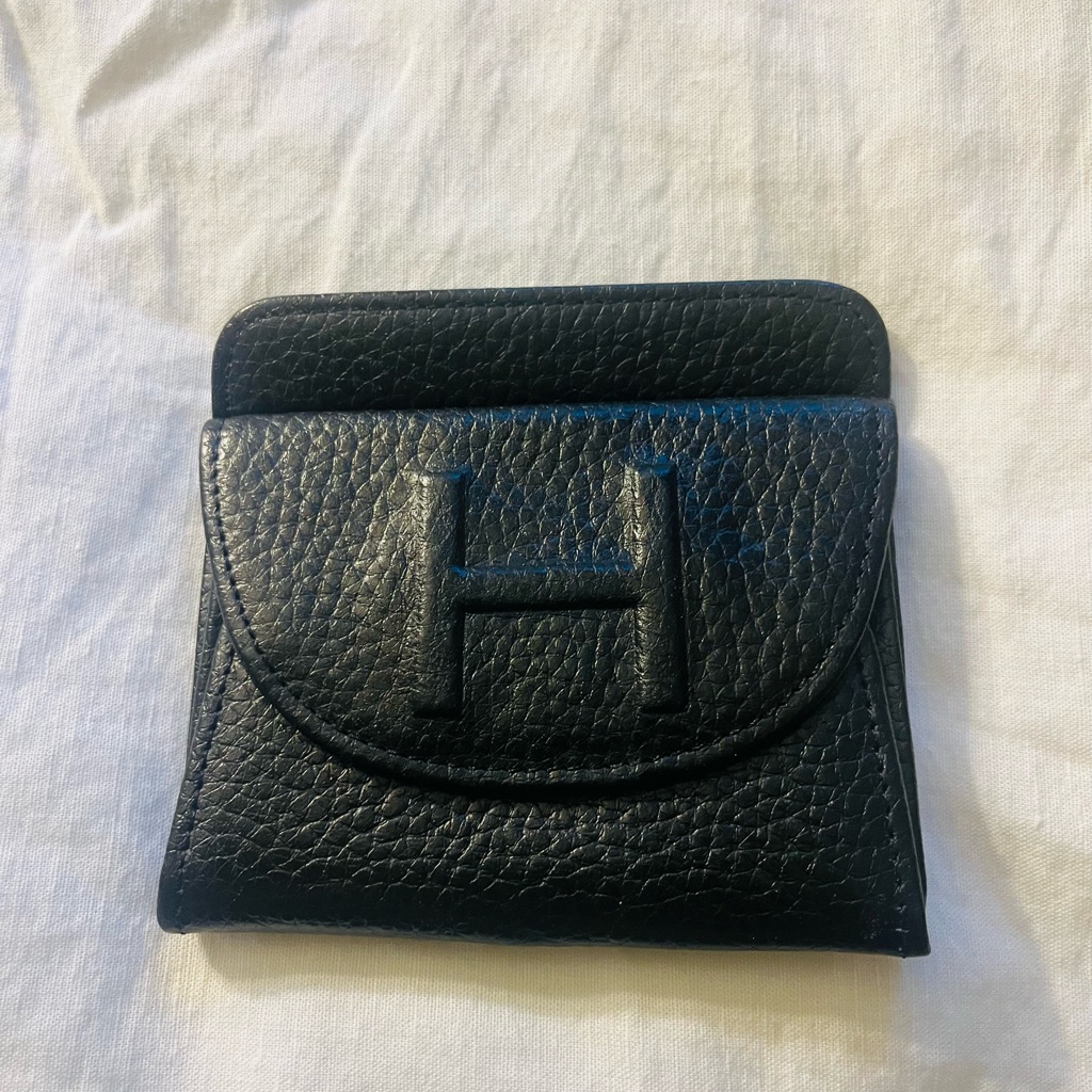 Black Leather Card Holder